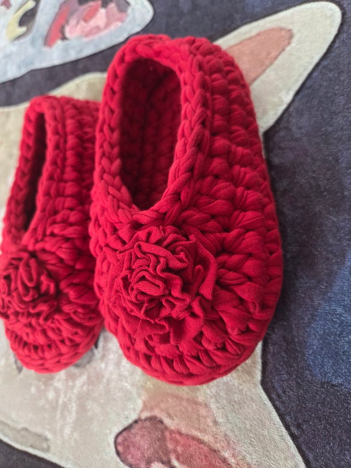 Örgü Çocuk panduf - Görsel 2