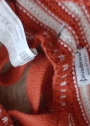 Stradivarius Nakışlı Kırmızı Mini Bralet