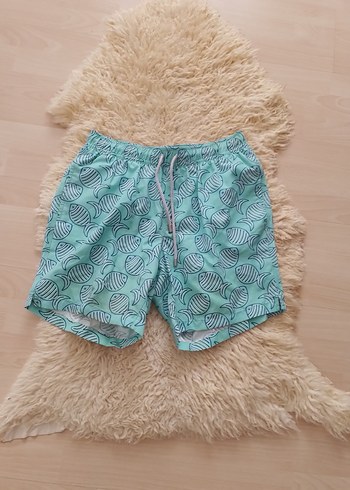 Bluemint turkuaz Bağcıklı Erkek Mini Şort