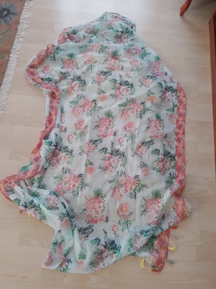 Bohem Çok Renkli Kadın Şal - Görsel 4