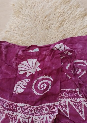 Kadın Mor Bohem Tarzı Dokuma pareo - Görsel 2