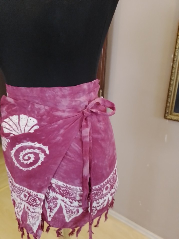 Kadın Mor Bohem Tarzı Dokuma pareo - Görsel 5