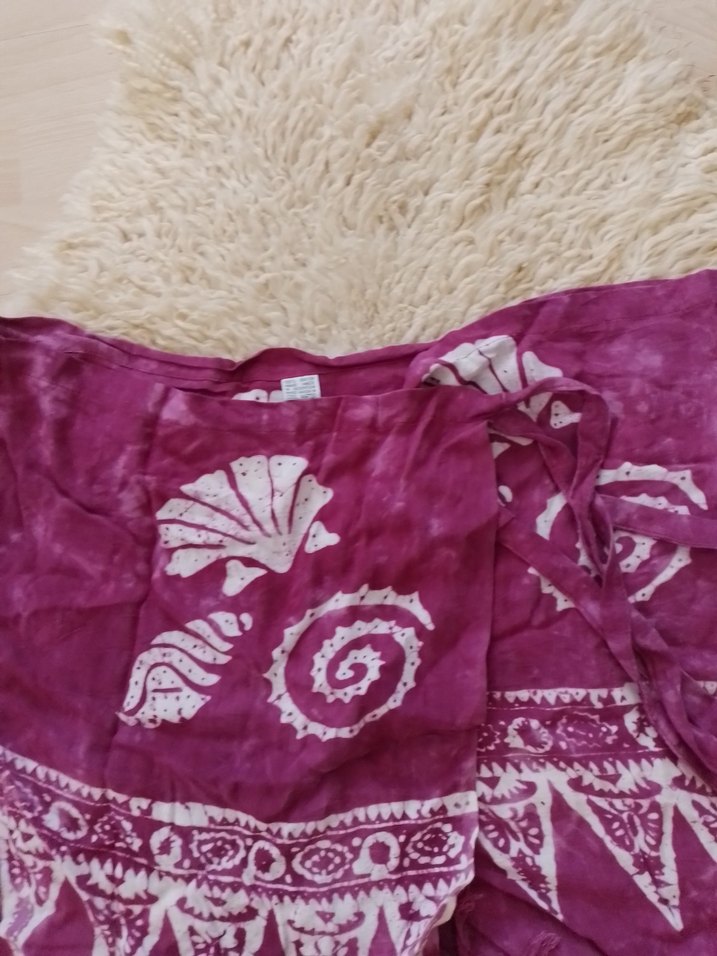 Kadın Mor Bohem Tarzı Dokuma pareo - Görsel 2