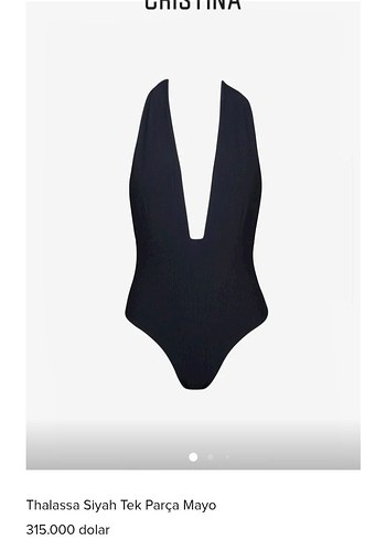 Sara Cristina Thalassa Siyah Strappy Mayo - Görsel 4