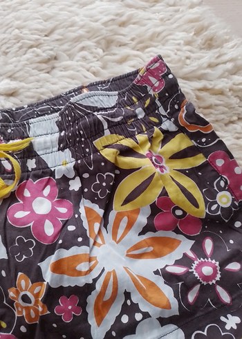 Çiçek Desenli Mini Kadın Şort - Görsel 6