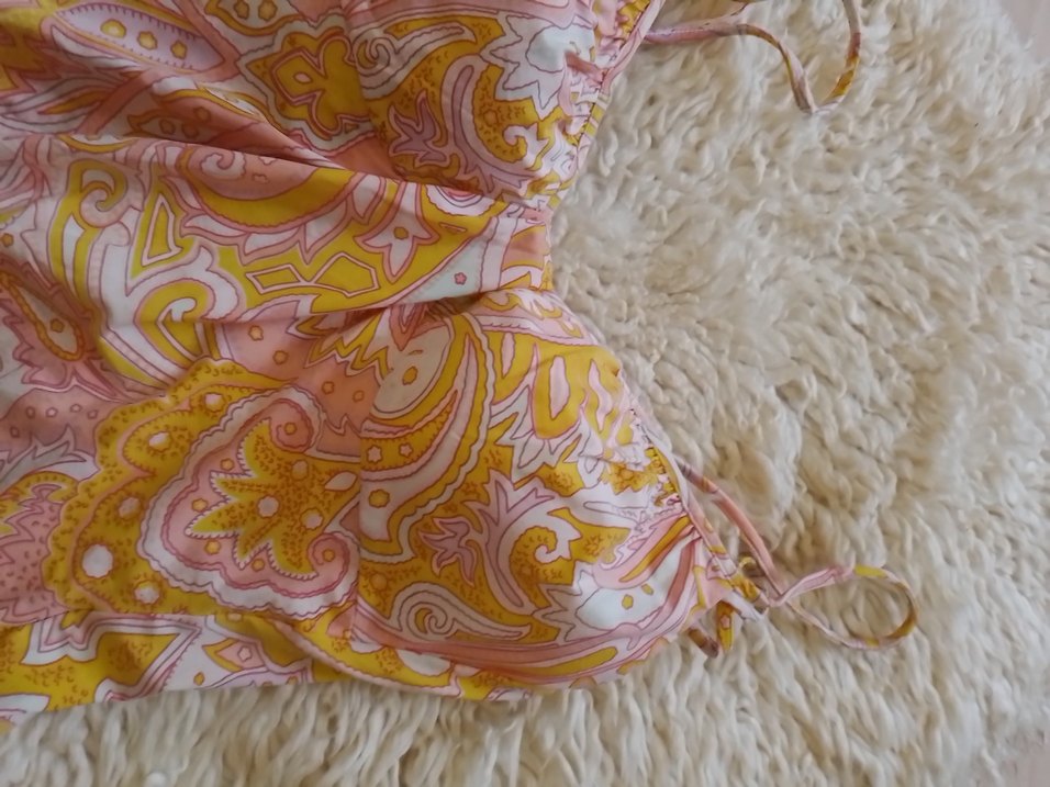 Pembe  maryan mehlhorn Bohem Desenli Bağcıklı Mayo - Görsel 3