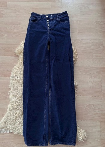 xs Beden lacivert Renk Lacivert Midi Normal Kesim Kadın Kot Pantolon