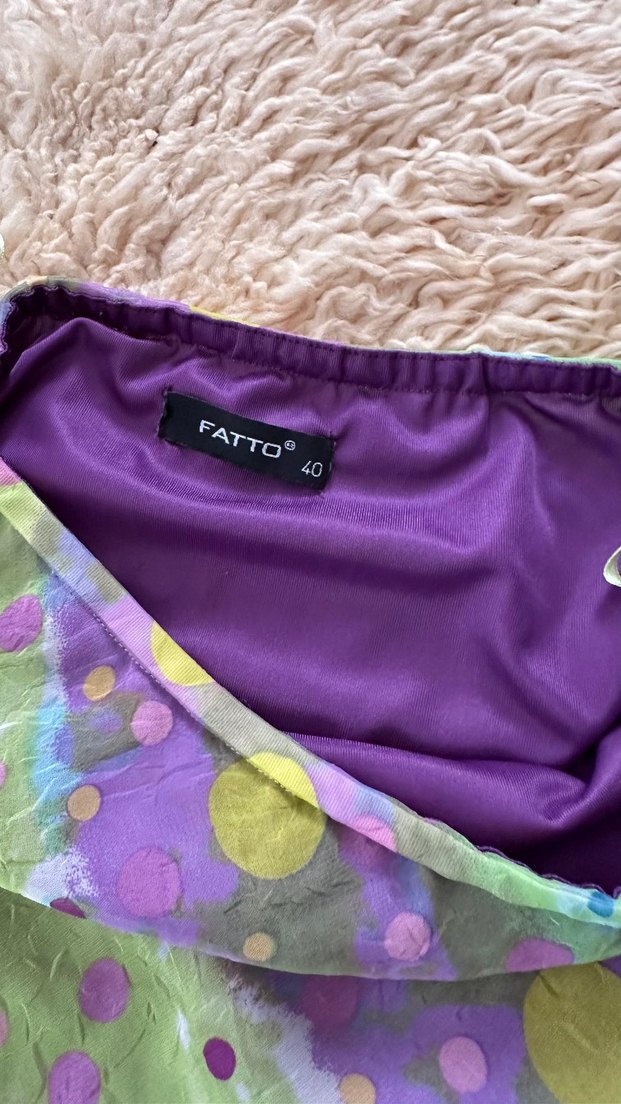 Bohem Çok Renkli Midi Bağlamalı Etek - Görsel 4