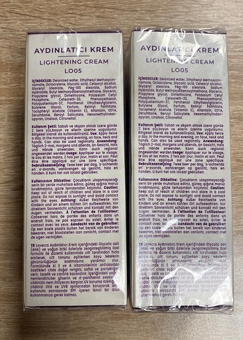 Mother Love Lovecra beyazlatıcı krem 50ml 2 adet fiyatı
