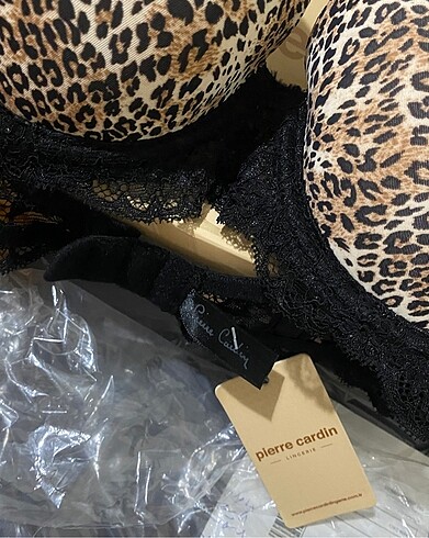 38 Beden Leopar sütyen pierre cardin