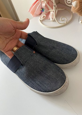 Erkek Gri Mavi Kot Espadril Velcro