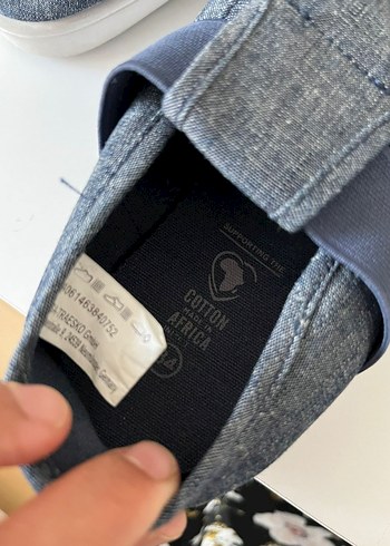  Beden Renk Erkek Gri Mavi Kot Espadril Velcro