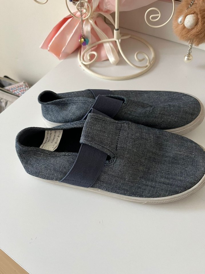 Erkek Gri Mavi Kot Espadril Velcro - Görsel 3