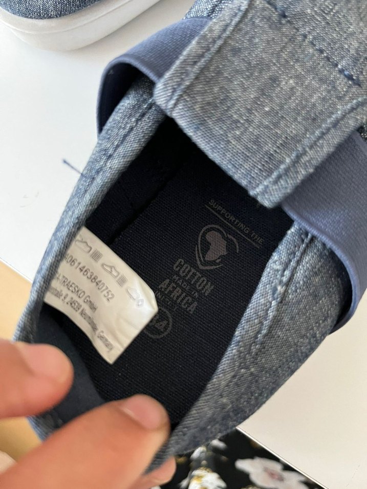 Erkek Gri Mavi Kot Espadril Velcro - Görsel 4