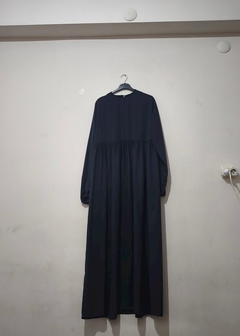 Siyah Uzun Kollu Uzun Elbise ferace elbise - Görsel 6