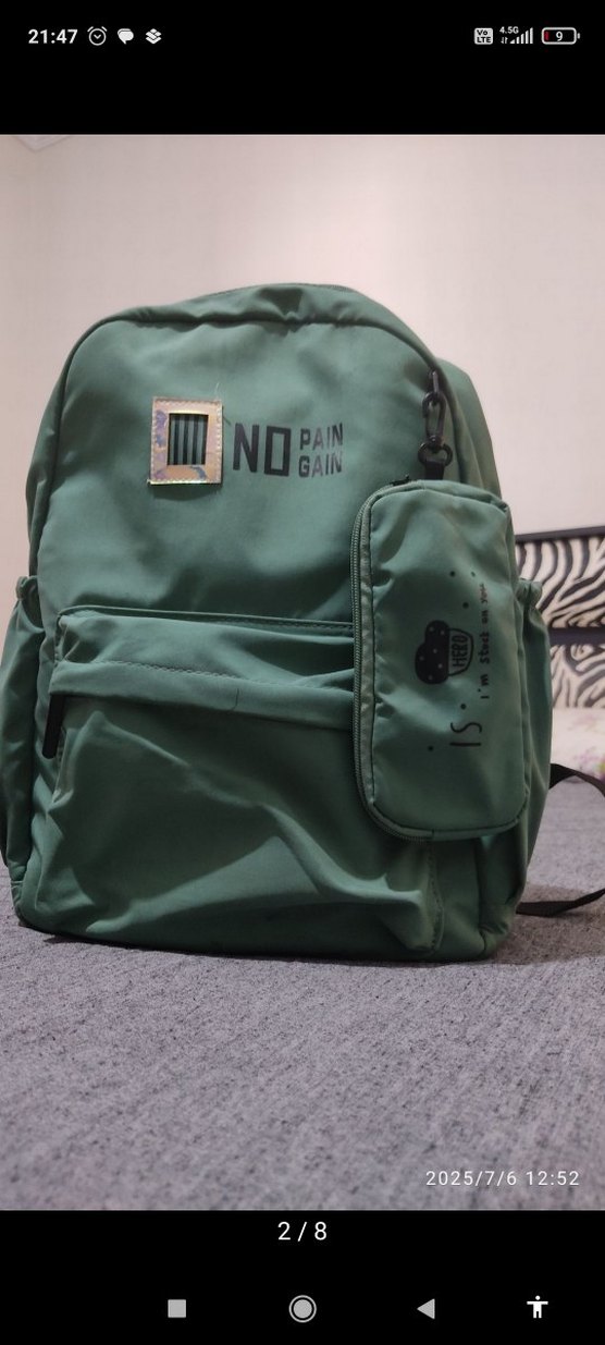 Yeşil Kadın Sırt Çantası - Görsel 2