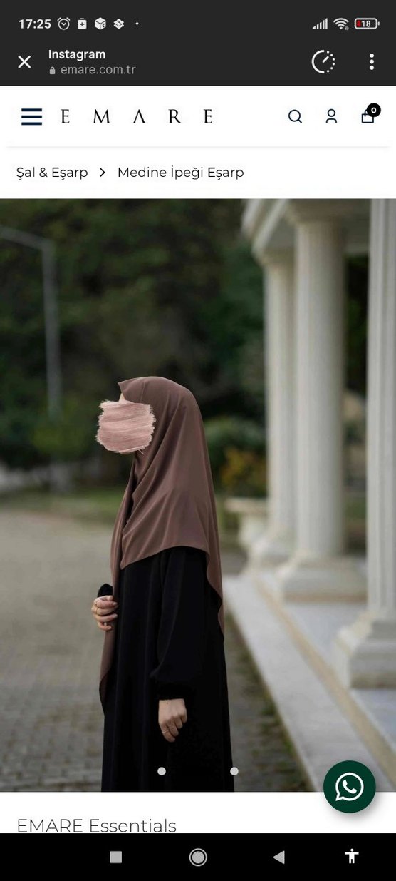 lemaye emare  Medine ipeği eşarp - Görsel 2