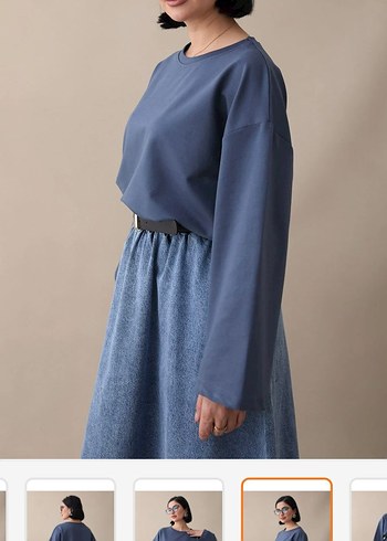 Mavi Kadın Salaş Sweatshirt - Görsel 2