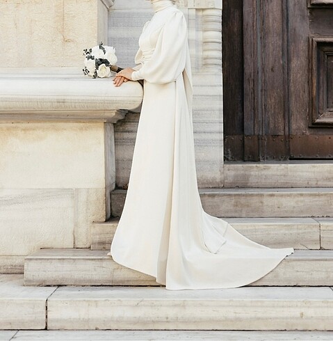 Diğer House Of Zarif Tesettür Nikah Elbisesi