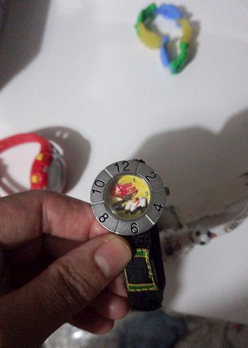 Çocuklar için renkli baskılı plastik saatler - Görsel 6