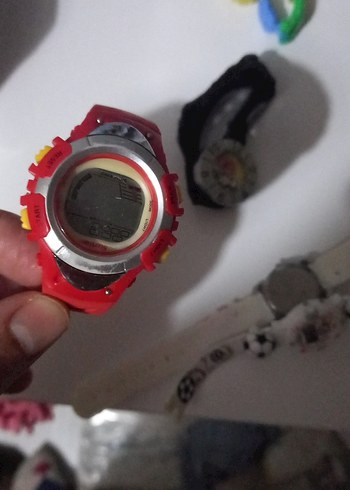 Çocuklar için renkli baskılı plastik saatler - Görsel 5