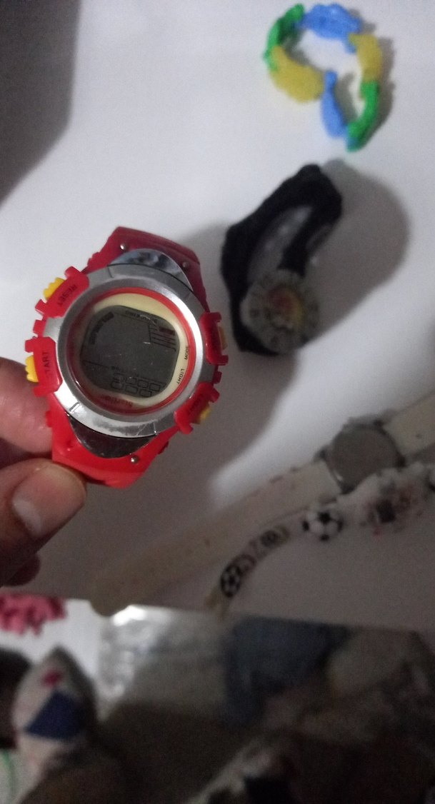 Çocuklar için renkli baskılı plastik saatler - Görsel 5