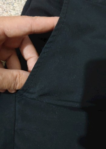 40 Beden Siyah Kemerli Mini Kadın Şort