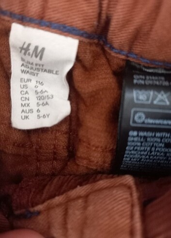 H&M HM Kadife pantolon