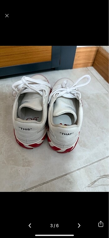 37 Beden Off white ayakkabı