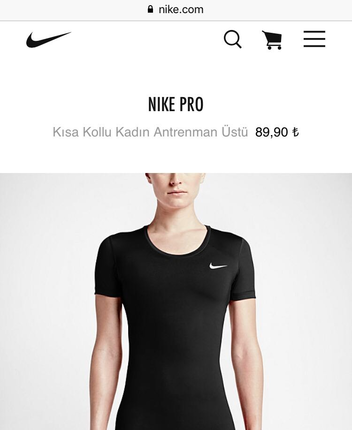 Nike spor tshirtu