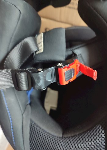 Grili siyahlı Biker Motosiklet Kaskı Tokalı, 
RS2 marka - Görsel 9