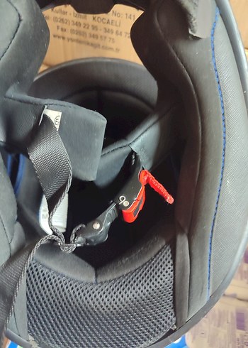 Grili siyahlı Biker Motosiklet Kaskı Tokalı, 
RS2 marka - Görsel 6