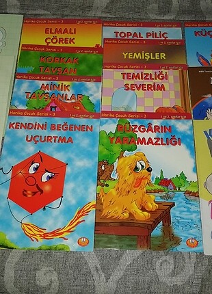 1 ve 2.sınıflar için 12 adet hikaye 1 adet boyama kitabı