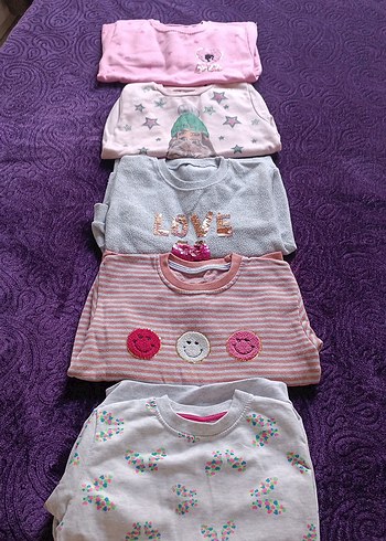 Kız Çocuk Uzun Kollu Nakışlı Pijama Takımları