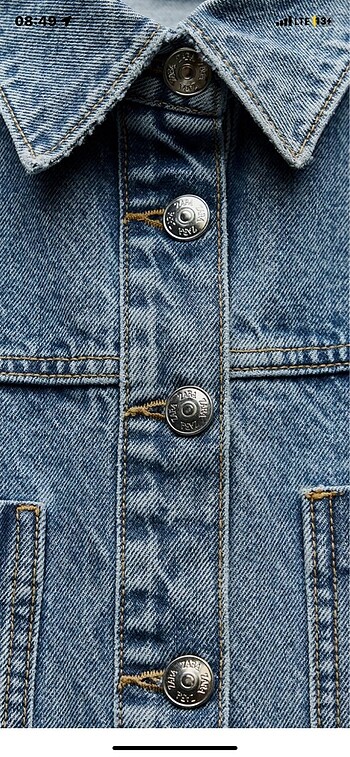 s Beden mavi Renk Zara denim elbise ????