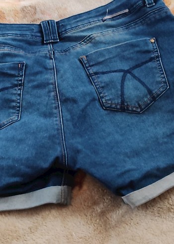 Mavi Mini Denim Şort - Görsel 5
