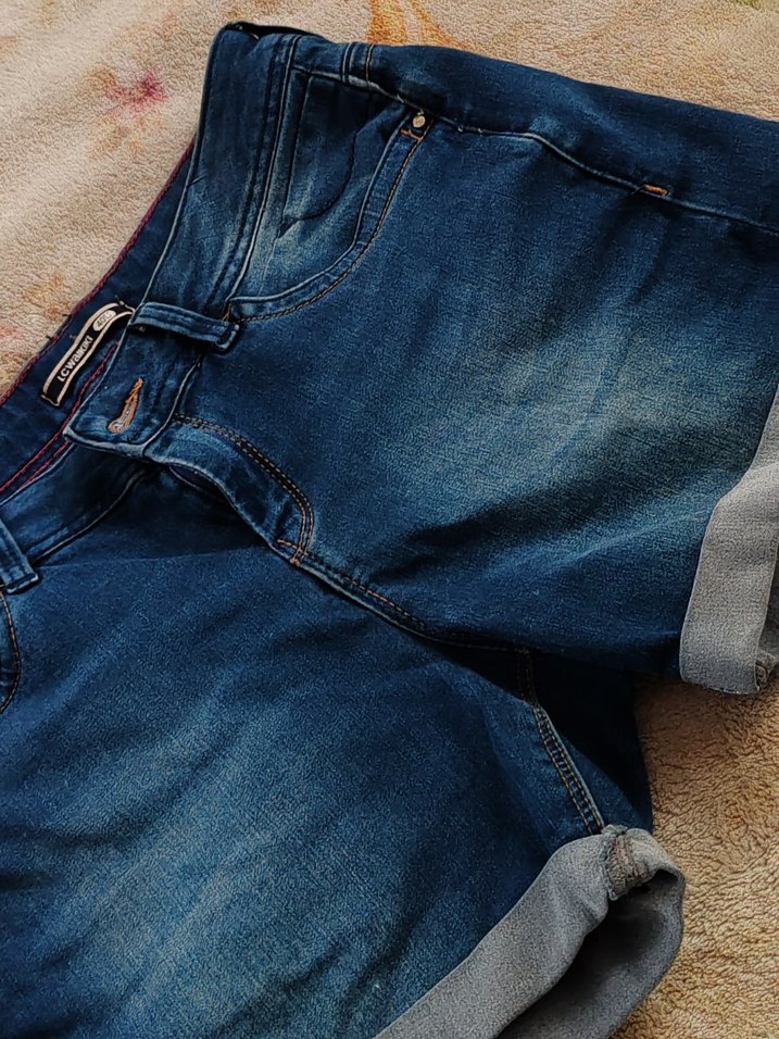 Mavi Mini Denim Şort - Görsel 2