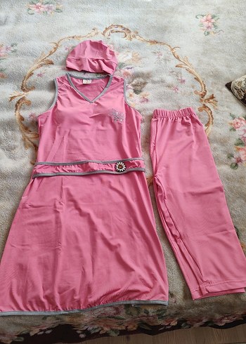 Adab Yarı Kapalı Kadın Pembe Mayo, M beden. - Görsel 2