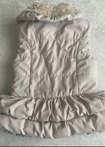 Kız Çocuk Kürklü Bej Yelek - Görsel 2