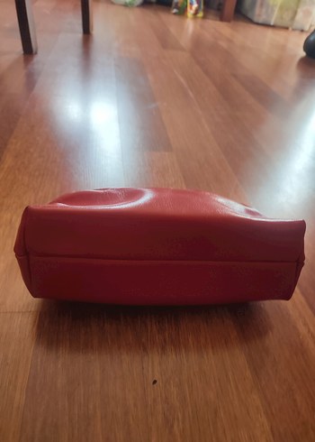 Diğer Kırmızı Deri Vintage Kadın Portföy Çanta
