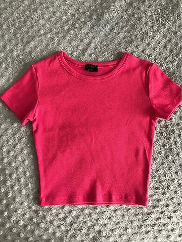 Crop bluz kısa kollu 2 adet s beden