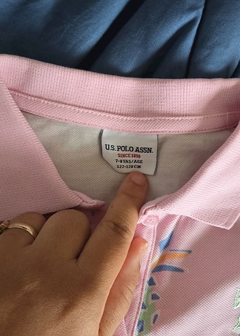U.S Polo Assn. Kız Çocuk Pembe Ananas Desenli Elbise