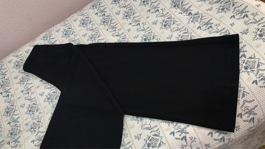 Zara Siyah bol paça pantolon