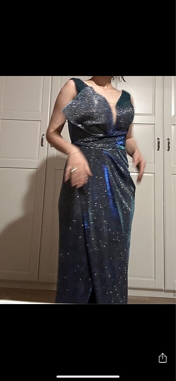 Gece mavisi abiye