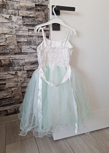 Klasik Dantel İşlemeli Kız Çocuk Elbisesi - Görsel 4