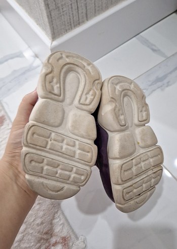 Mor Cırt Cırtlı İlk Adım Kız Çocuk Ayakkabısı - Görsel 3