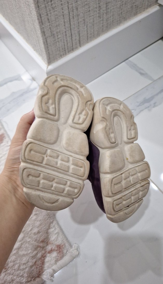 Mor Cırt Cırtlı İlk Adım Kız Çocuk Ayakkabısı - Görsel 3