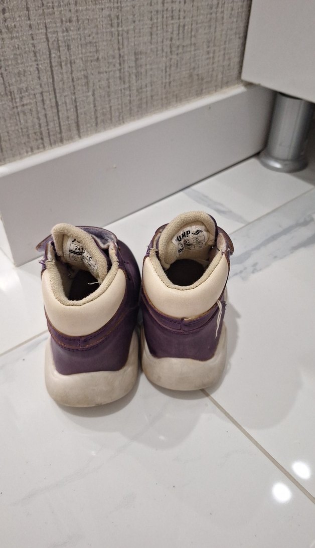 Mor Cırt Cırtlı İlk Adım Kız Çocuk Ayakkabısı - Görsel 4