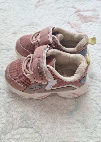 Jump Kız Çocuk Pembe Cırtcırtlı Spor Ayakkabı - Görsel 2