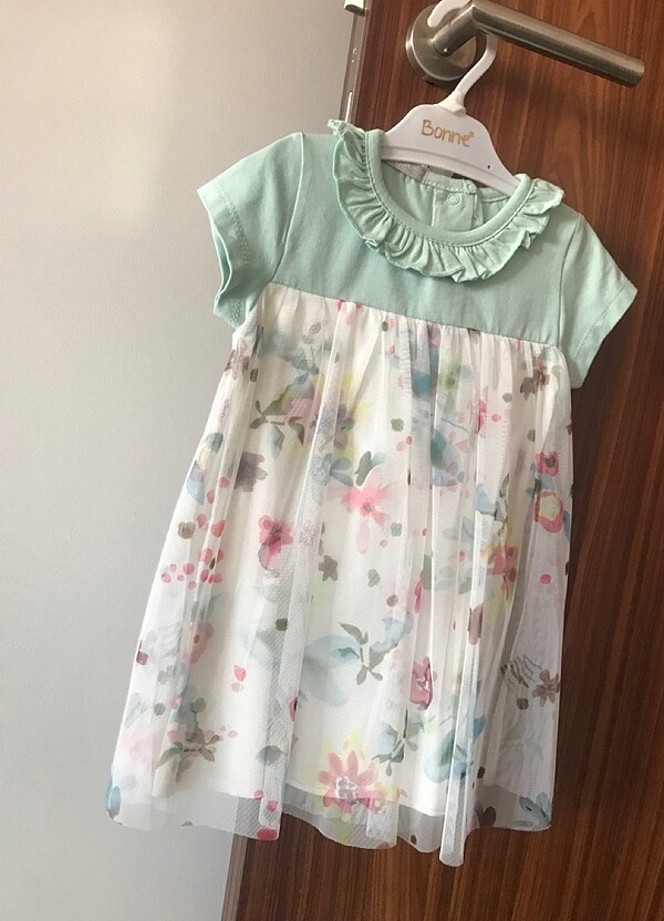 1.5 yaş hiç kullanılmamış kız bebek elbisesi - Görsel 2
